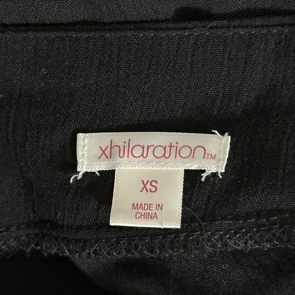 Xhilaration sz XSm dress-tunic boho style in black with a lovely trim sheer - Picture 11 of 13